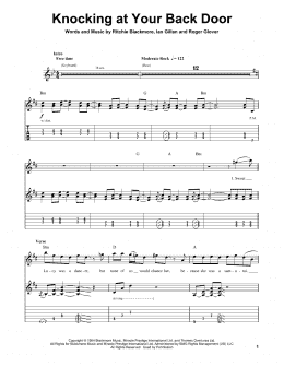 page one of Knocking At Your Back Door (Guitar Tab (Single Guitar))
