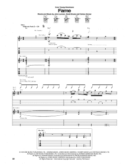 page one of Fame (Guitar Tab)