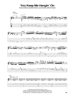 page one of You Keep Me Hangin' On (Guitar Tab)