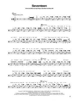 page one of Seventeen (Drums Transcription)