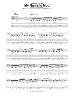 page one of My Name Is Mud (Bass Guitar Tab)