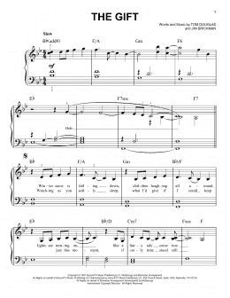page one of The Gift (Easy Piano)
