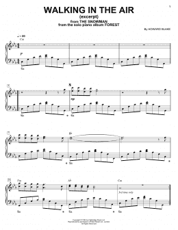 page one of Walking In The Air (Piano Solo)