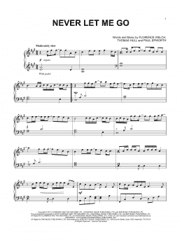 page one of Never Let Me Go (Piano Solo)