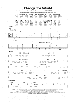 page one of Change The World (Really Easy Guitar)