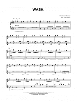 page one of Wash. (Piano Solo)