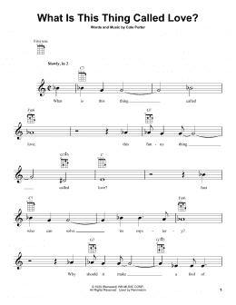 page one of What Is This Thing Called Love? (Ukulele)