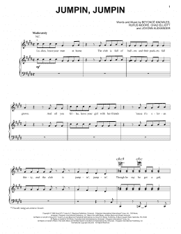 page one of Jumpin, Jumpin (Piano, Vocal & Guitar Chords (Right-Hand Melody))
