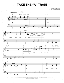 page one of Take The "A" Train (Easy Piano)