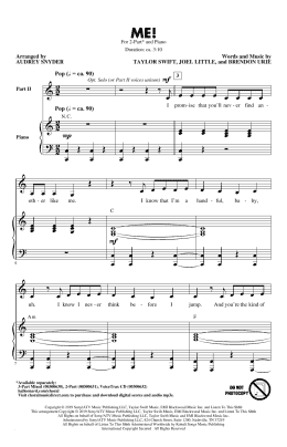 page one of ME! (arr. Audrey Snyder) (2-Part Choir)