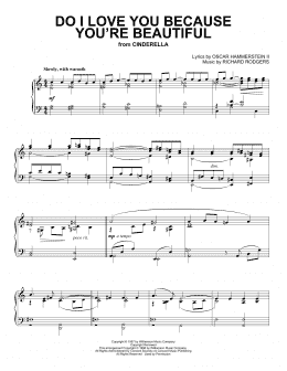 page one of Do I Love You Because You're Beautiful? (Piano Solo)