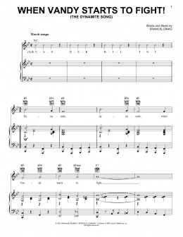 page one of When Vandy Starts To Fight! (The Dynamite Song) (Piano, Vocal & Guitar Chords (Right-Hand Melody))
