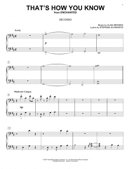 page one of That's How You Know (from Enchanted) (Piano Duet)