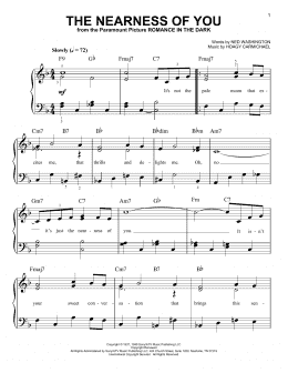 page one of The Nearness Of You (Easy Piano)