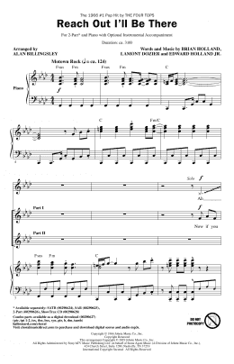page one of Reach Out I'll Be There (arr. Alan Billingsley) (2-Part Choir)
