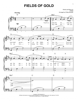 page one of Fields Of Gold (Easy Piano)