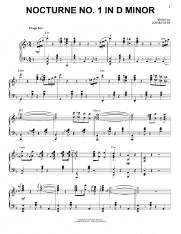 page one of Nocturne No. 1 In D Minor (Piano Solo)