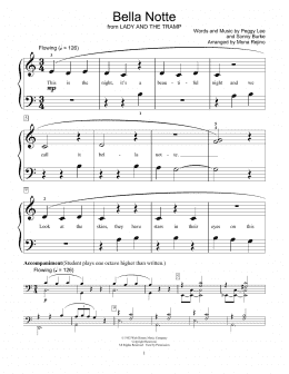 page one of Bella Notte (This Is The Night) (from Lady And The Tramp) (arr. Mona Rejino) (Educational Piano)