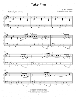 page one of Take Five (arr. Mona Rejino) (Educational Piano)