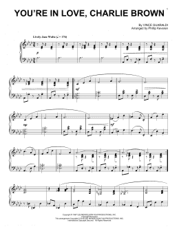 page one of You're In Love, Charlie Brown (arr. Phillip Keveren) (Piano Solo)