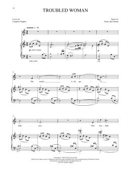 page one of Troubled Woman (Piano & Vocal)