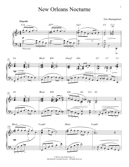 page one of New Orleans Nocturne (Educational Piano)