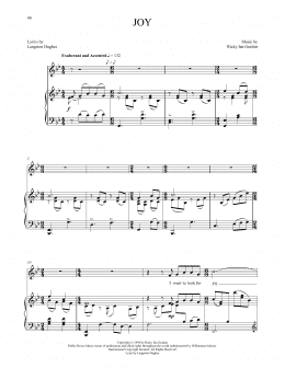 page one of Joy (Piano & Vocal)
