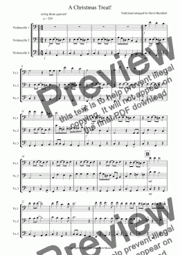page one of A Christmas Treat! for Cello Trio