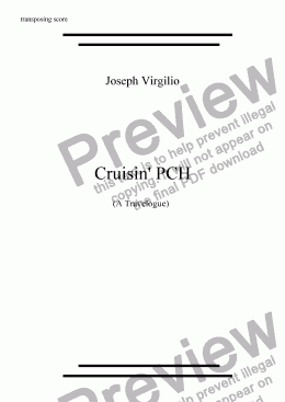 page one of Cruisin' PCH - a travelogue (all parts included)