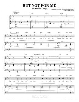 page one of But Not For Me (Piano & Vocal)