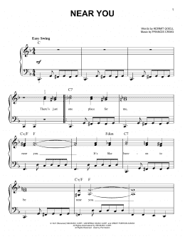 page one of Near You (Easy Piano)
