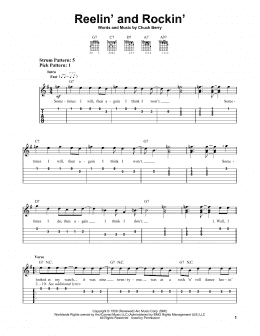 page one of Reelin' And Rockin' (Easy Guitar Tab)