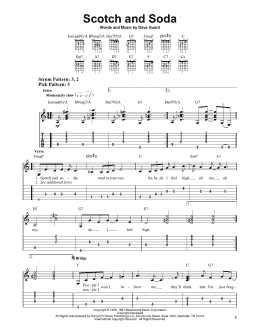 page one of Scotch And Soda (Easy Guitar Tab)