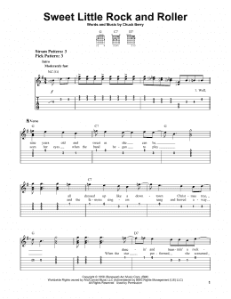page one of Sweet Little Rock And Roller (Easy Guitar Tab)