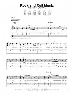 page one of Rock And Roll Music (Easy Guitar Tab)