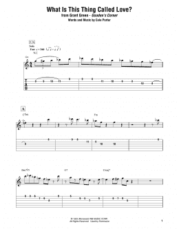 page one of What Is This Thing Called Love? (Electric Guitar Transcription)