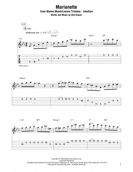 page one of Marionette (Electric Guitar Transcription)