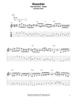 page one of Bloomdido (Electric Guitar Transcription)
