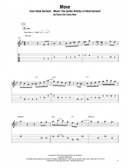 page one of Move (Electric Guitar Transcription)