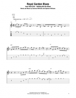 page one of Royal Garden Blues (Electric Guitar Transcription)