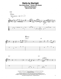 page one of Stella By Starlight (Electric Guitar Transcription)