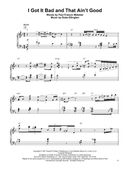 page one of I Got It Bad And That Ain't Good (Piano Transcription)
