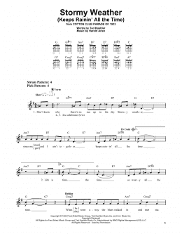page one of Stormy Weather (Keeps Rainin' All The Time) (Easy Guitar)