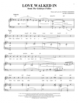 page one of Love Walked In (Piano & Vocal)