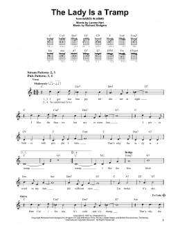 page one of The Lady Is A Tramp (Easy Guitar)