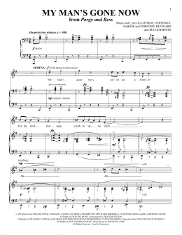 page one of My Man's Gone Now (Piano & Vocal)