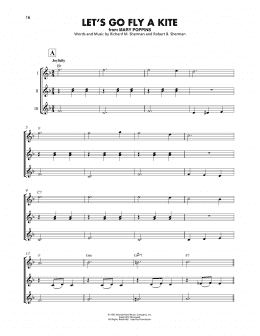 page one of Let's Go Fly A Kite (from Mary Poppins) (Ukulele Ensemble)