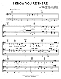 page one of I Know You're There (Piano, Vocal & Guitar Chords (Right-Hand Melody))
