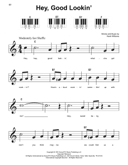 page one of Hey, Good Lookin' (Super Easy Piano)