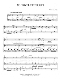 page one of No Flower that Blows (Piano & Vocal)